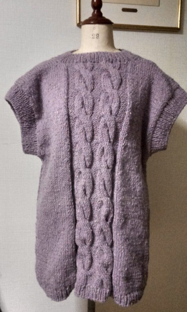 思いつきニットベスト