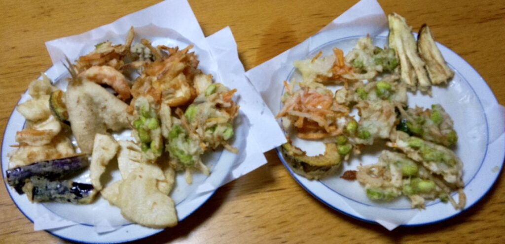 今日の夕飯は天ぷら