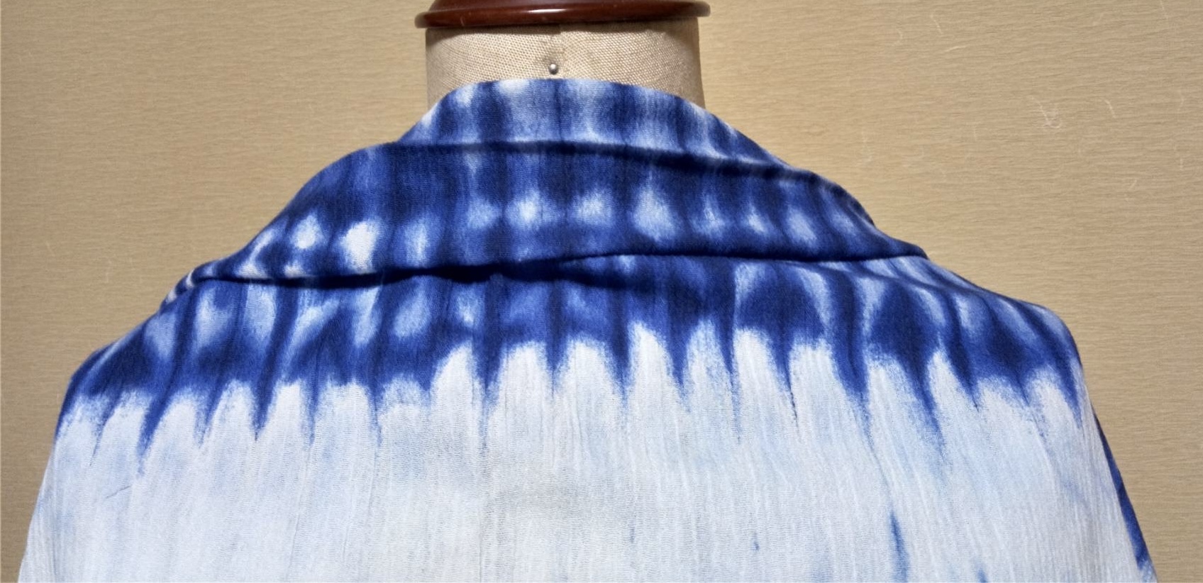藍染の楊柳の木綿布