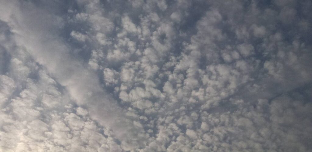 空に広がる雲がすごい