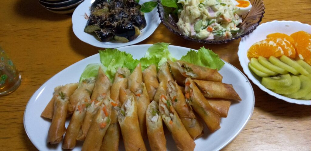 春巻き20コ作りました