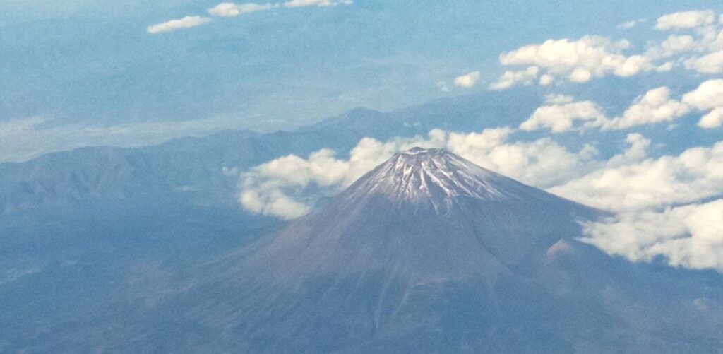 富士山が見えてラッキー