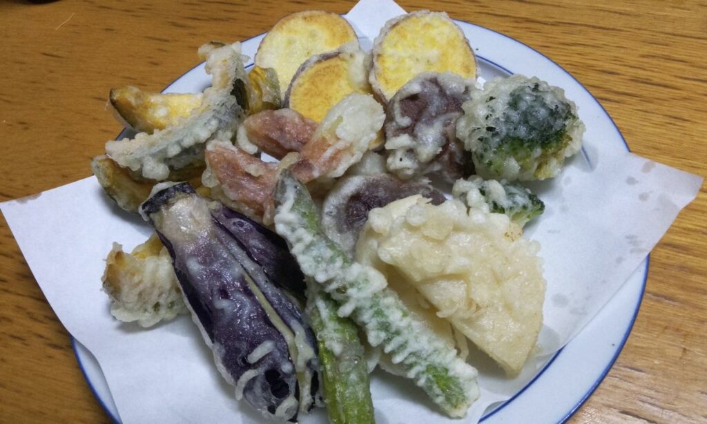 夕食は天ぷらをご所望