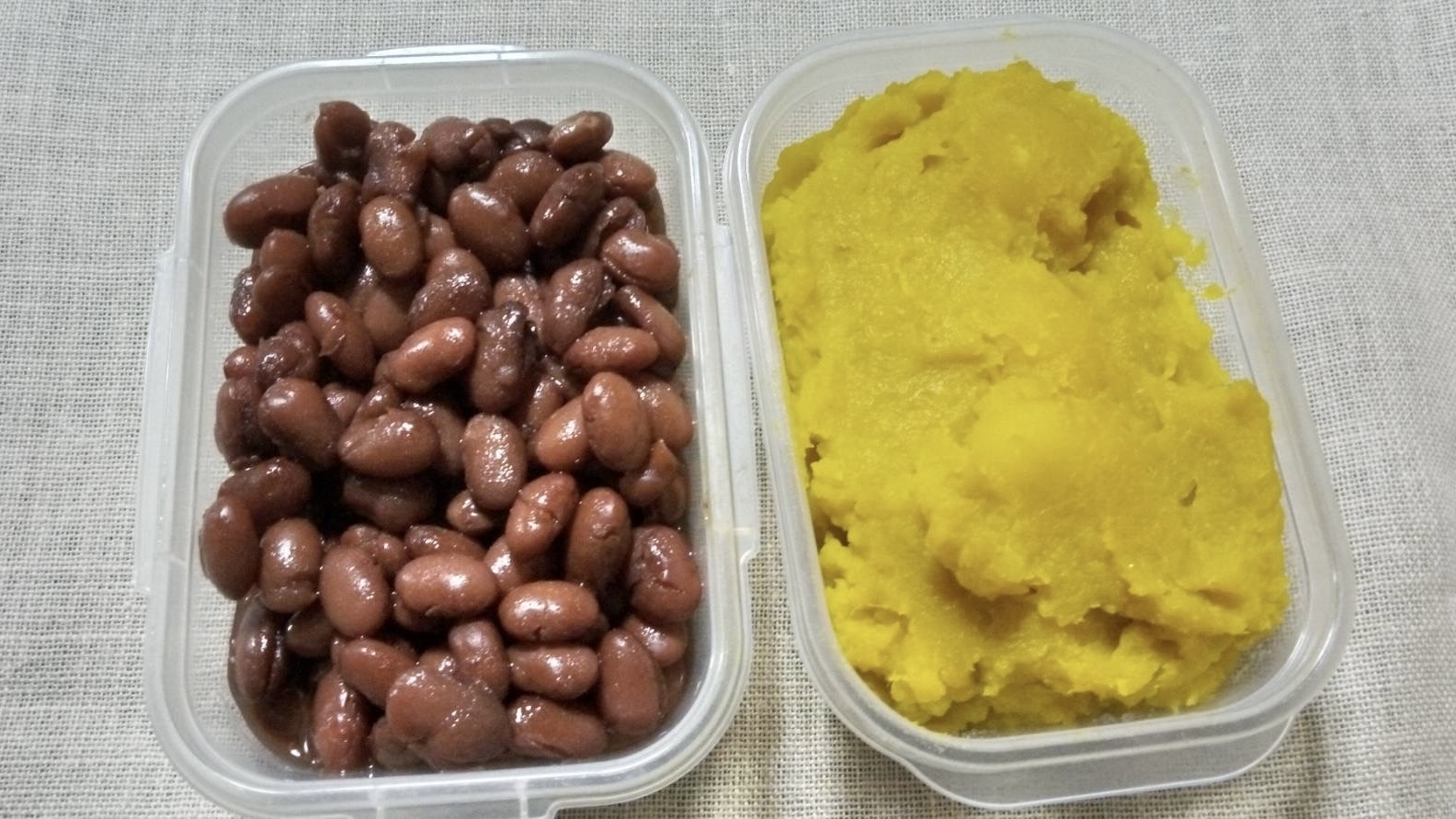 栗きんとんとうずら豆煮できました