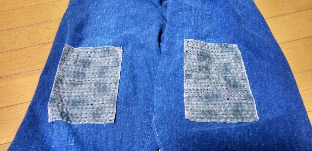 もんぺの継ぎ当て