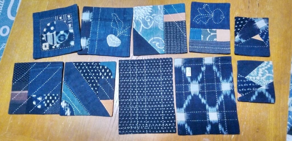 古布木綿で創ったコースター