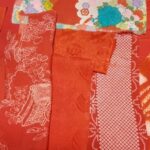 金魚を創るための赤い布たち