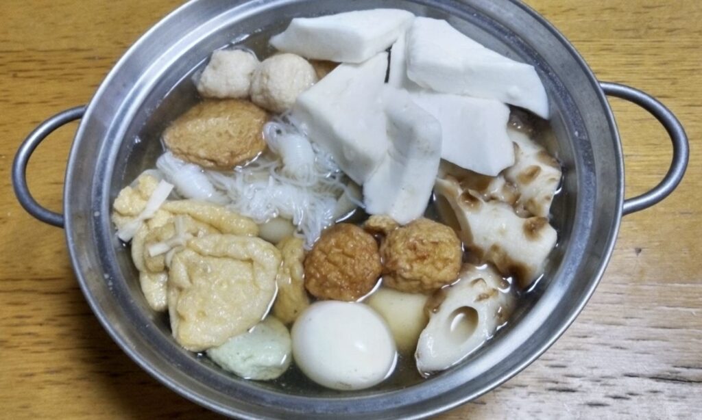 冷蔵庫に買ってあったおでん