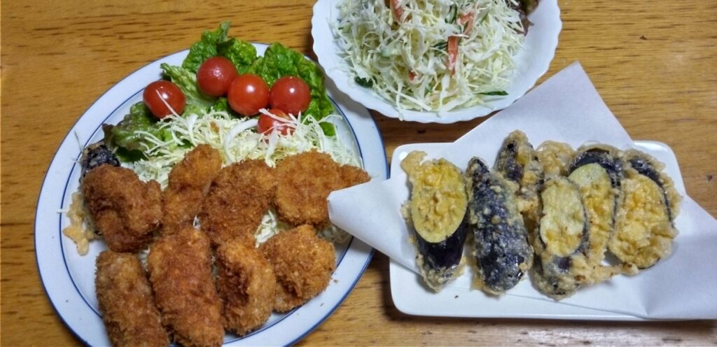 本日の夕食はヒレカツ