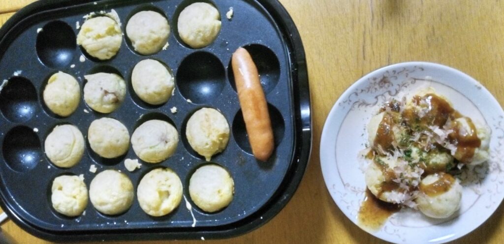 たこ焼きはタコの代わりにウィンナーを