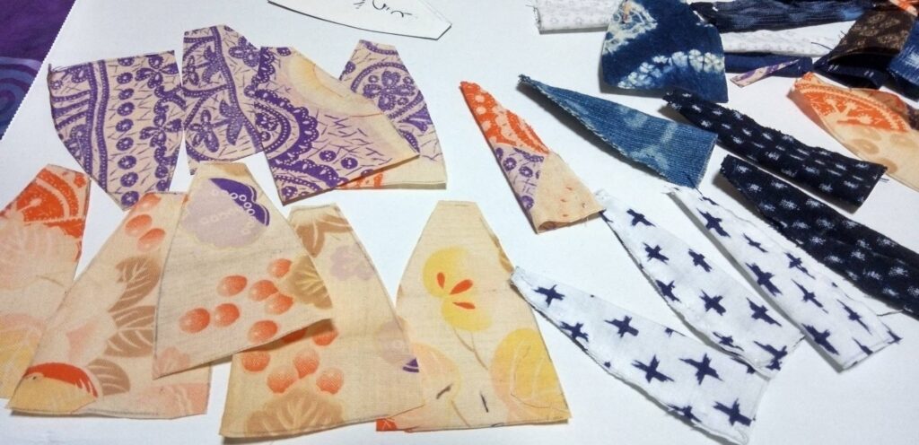 息子の子供浴衣の端切れ