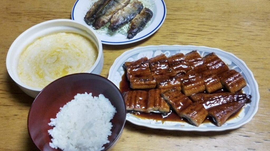 冷蔵庫にウナギ