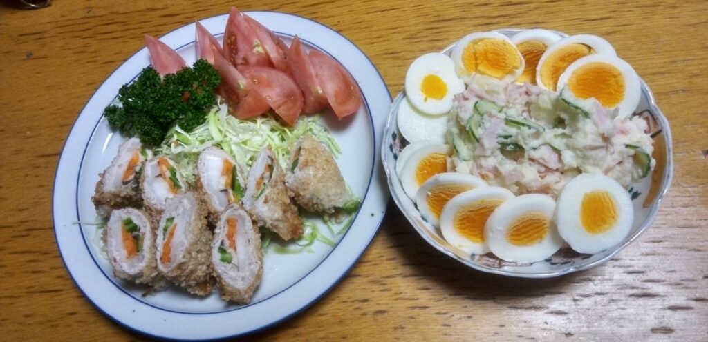 簡単に肉巻きを作った