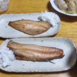 夕食は頂いた炊き込みご飯