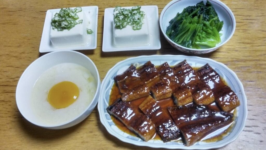 昨夜ご飯はウナギ