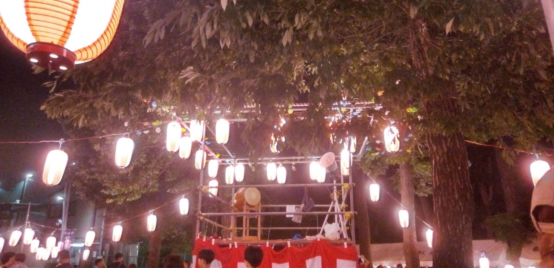 昨夜も盆踊り大会