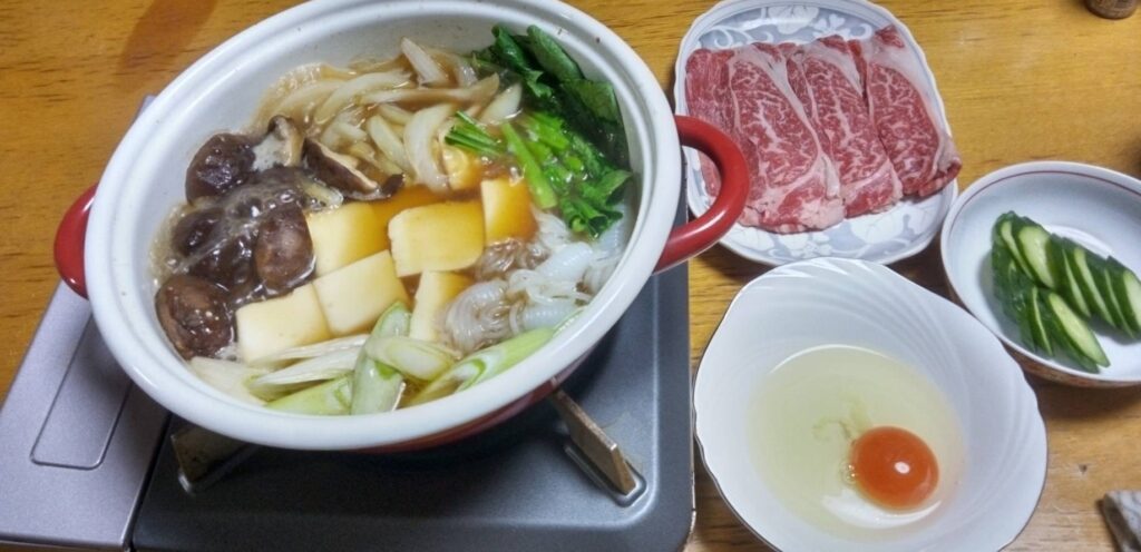 二人すき焼き