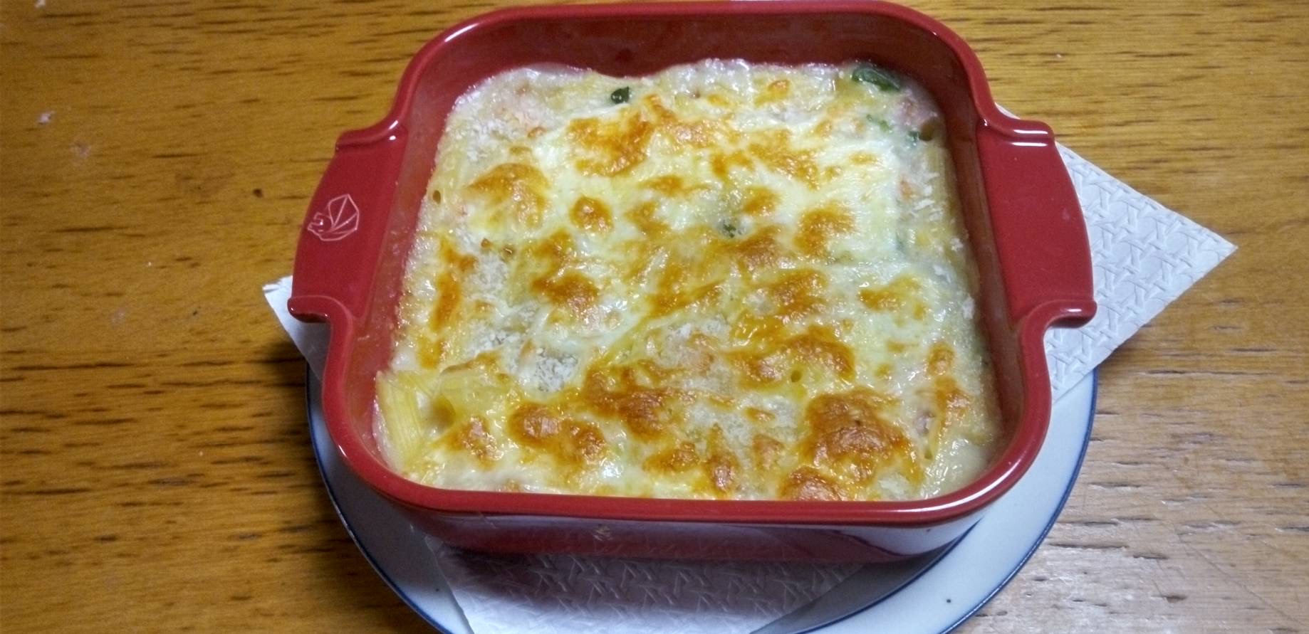 クリームグラタン作りました
