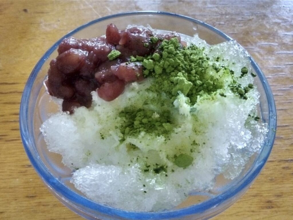 自分で小豆ミルク抹茶を作った