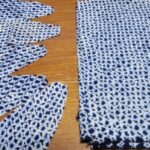 古布の絞りの藍染めがあった