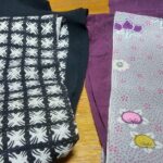 ショール用にセットしてあった古布