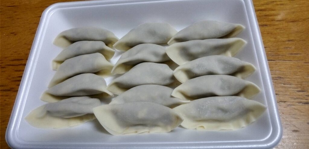 餃子作りました