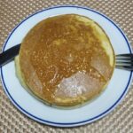 孫のおやつにホットケーキ