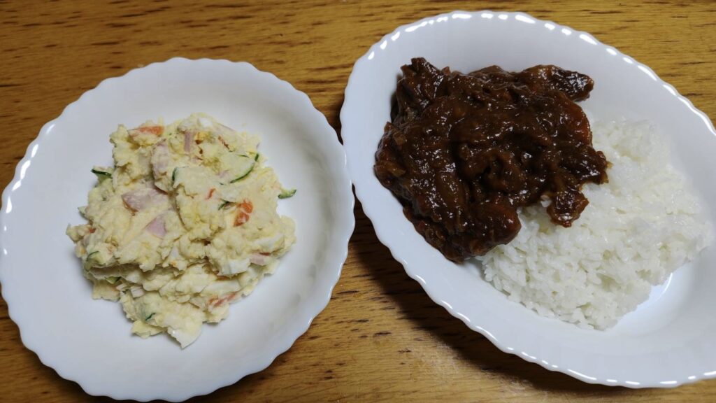 ステーキの残りでビーフシチューを